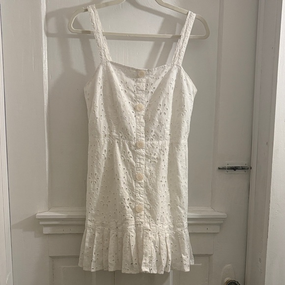 Alexis for Target Dresses & Skirts - Alexis for Target Ivory Eyelet Sundress with Button Front Detail